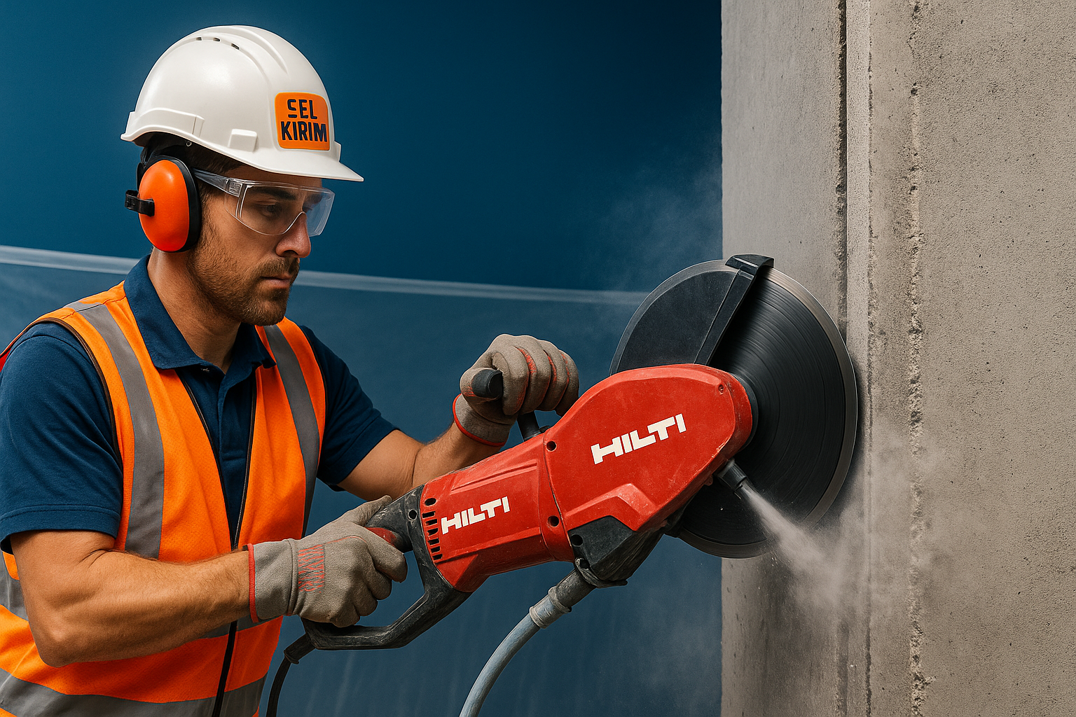 beton kesme uygulaması